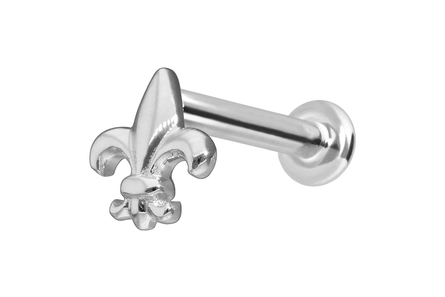 14 Karat Gold Labret Piercing mit Innengewinde LILIE